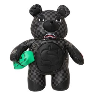 Black and Green Designer Bear Bag